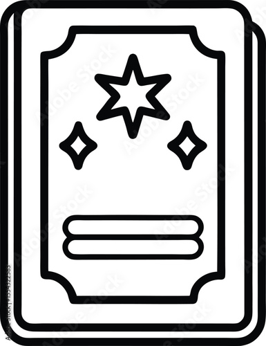 Manga Book Outline vector