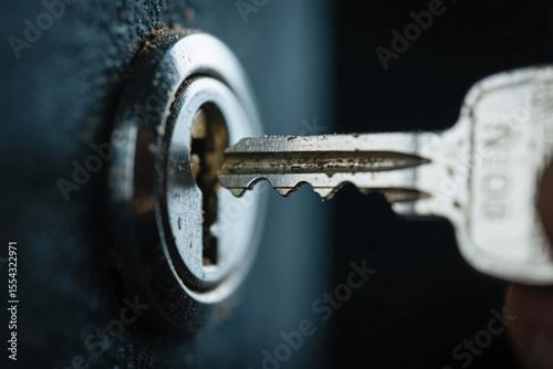 Close Up Key and Keyhole
