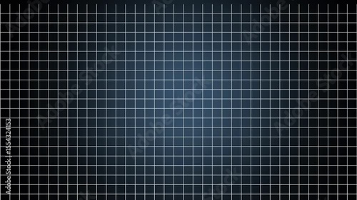 White gridlines upward movement with sky blue shade in the middle of black background. Useful as background/backdrop for video editing