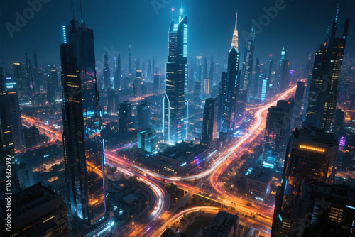 Cyberpunk Ambient Cityscape