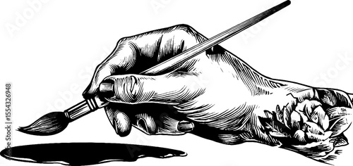 Artistic canvas with unfinished sketch and easel for creative inspiration and design projects