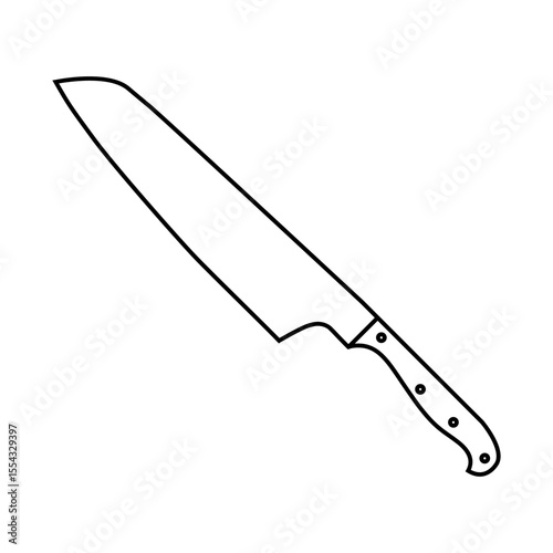 Knife icon vector. Hunting knife illustration sign. Military knife communication symbol. Cold weapon web icon set.