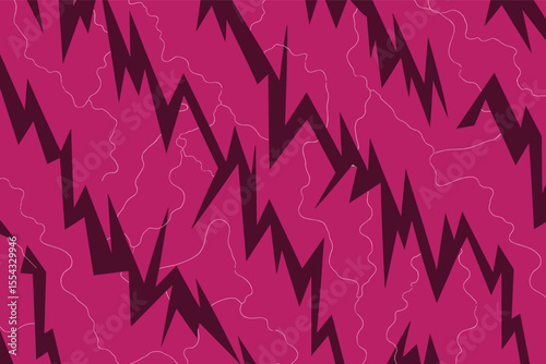 Abstract geometric pattern with sharp angles and flowing lines
