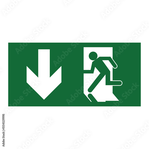 down sign vector isloated on a white background