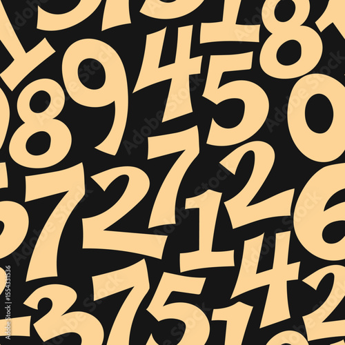 Number Luxury trendy useful design cute abstract vector illustration artwork