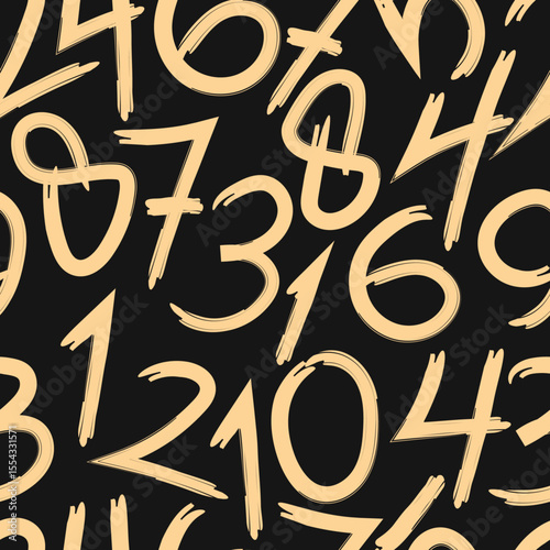 Numerical Luxury trendy useful design cute abstract vector illustration artwork
