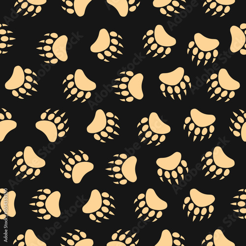 Bear footprint Luxury trendy useful design handsome abstract vector illustration artwork