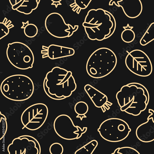 vegetable line Luxury trendy useful design handsome abstract vector illustration artwork