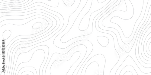 Abstract topographic white and gery contours map background- Vector Background.
