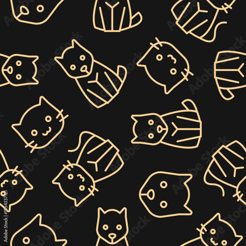 Cat and dog Luxury trendy useful design attractive abstract vector illustration artwork