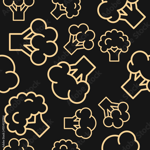 Broccoli Luxury trendy useful design attractive abstract vector illustration artwork