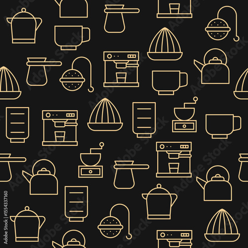 Coffee kettle Luxury trendy useful design attractive abstract vector illustration artwork