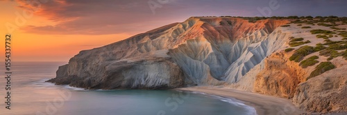 Calm high-contrast sunset photograph of Andalusian natural scenery  
