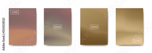 set of abstract background with beautiful gradation color, colorful background for poster flyer banner backdrop.vertical banner.cool fluid background vector illustration