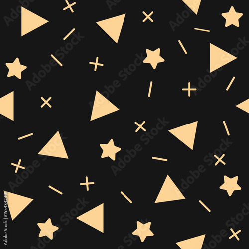 Star Memphis Luxury trendy useful design pretty abstract vector illustration artwork