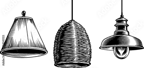 Bohemian table lamps with embroidered shades for home decor