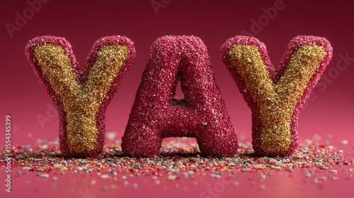 3D rendered letters 