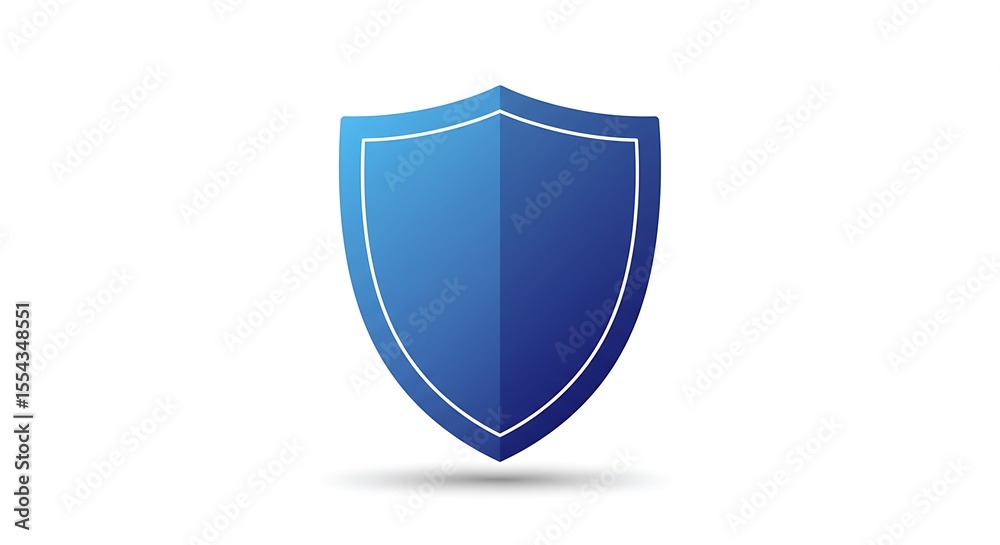 Blue Shield Icon: Security, Protection, and Trust Blue Shield Icon: Security, Protection, and Trust