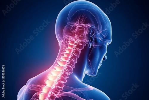 Office syndrome problem: Person experiences back pain after sitting for long periods at work, showing the physical effects of sedentary office life., Generative AI