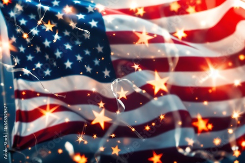 American flag celebration patriotism background