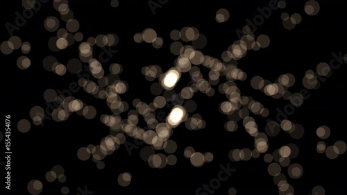 Sparkling Celebration: Festive Background with Twinkling Lights, Loop