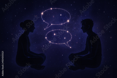 Starry Dialogue in Cosmic Silence