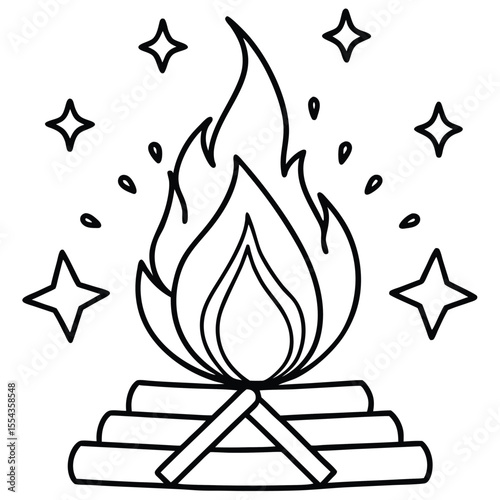 Star of David vector tattoo illustration symbol design with black tribal pattern