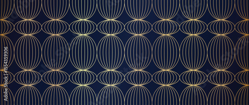 Luxury art deco pattern background vector. Abstract elegant art nouveau with delicate golden geometric line vintage decorative minimalist. Design illustration for wallpaper, banner, card, packaging.