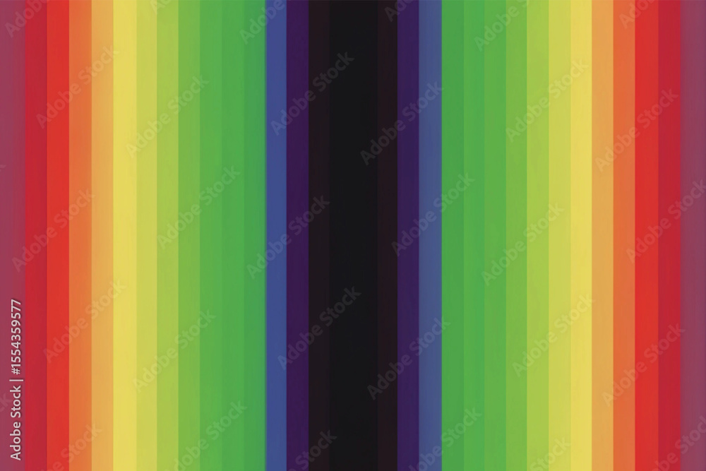 Obraz premium Abstract rainbow lines create a vibrant, colorful striped pattern, perfect for a bright spectrum wallpaper design or an artistic light illustration