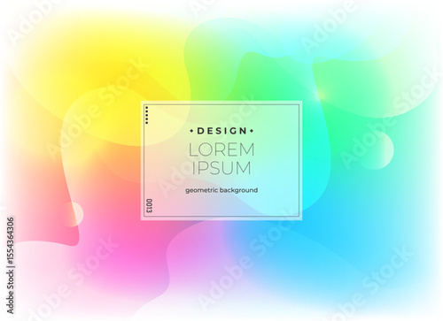 Flat vector. Minimal geometric background. Dynamic shapes composition. Eps10 vector.