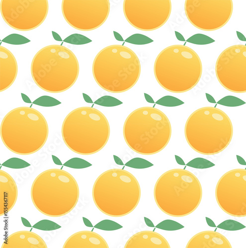 Seamless pattern with citrus fruits