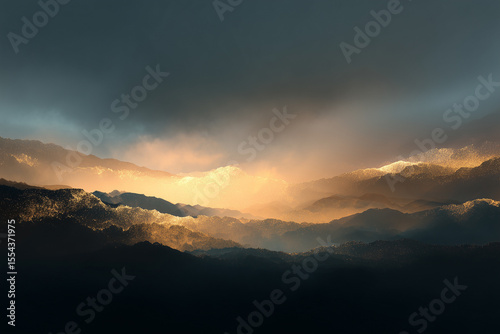 Vibrant blend of cool golden background designed for modern laptop wallpaper with smooth soft edge