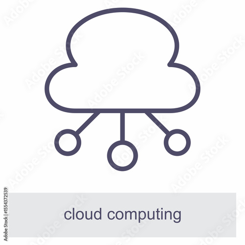Cloud Computing Element For Design Graphic