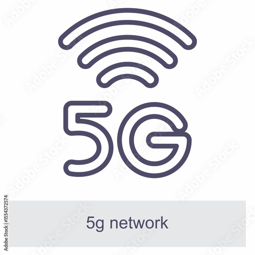 5G Network Element For Design Graphic