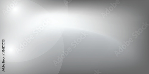 Silver foil background with metal mirror texture. Chrome gradient surface with light gloss. Vector aluminum grey sheet with reflection. Platinum and titanium  modern arts