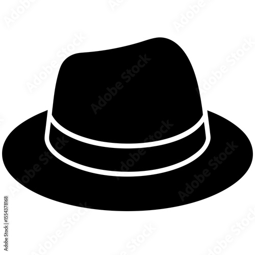 black hat vector illustration