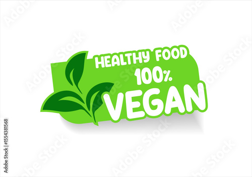 Vegan icon and emblem sign bio ecology organic logo tag collection