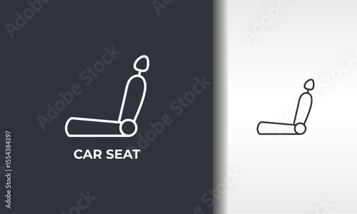 Car Seat Vector, Icon Or Logo Sign Isolated Symbol Illustration
