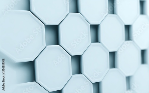 Hexagonal pattern creates three dimensional surface