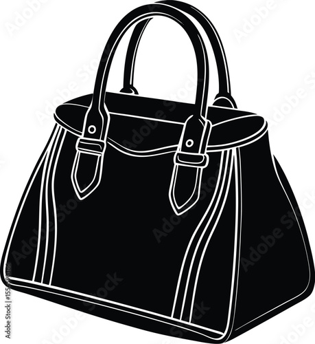 Silhouette of a Designer Handbag
