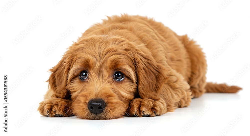 Fototapeta premium Adorable Golden Doodle Puppy