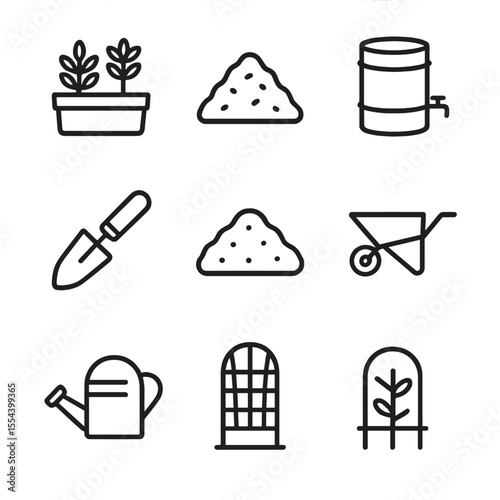 vector set of icons for web design