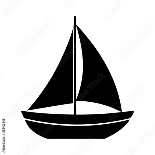 vector illustration of a sailing ship