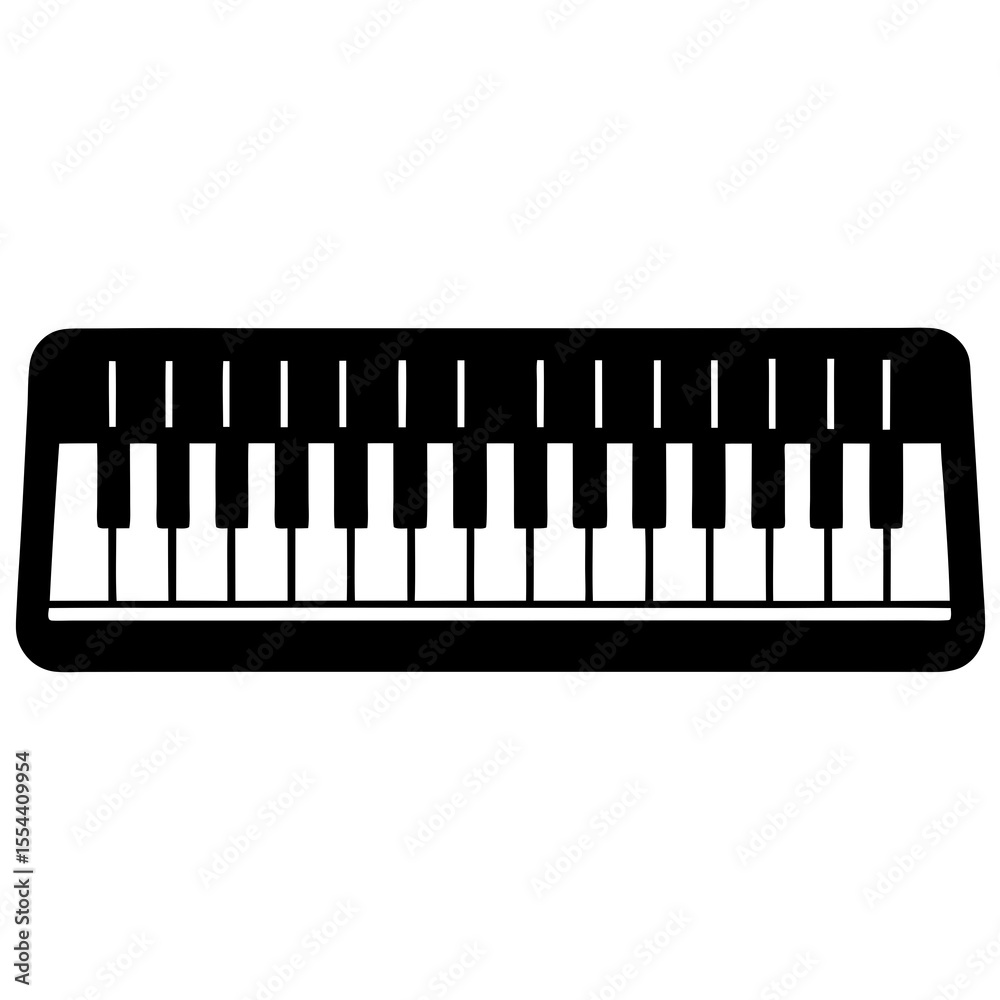 Fototapeta premium piano keys vector illustration