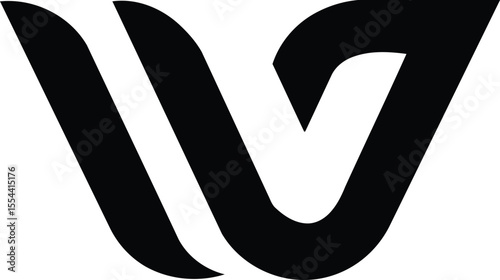 Elegant and minimalist w a lettermark logo