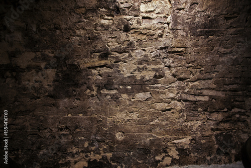 Old plastered stone wall.