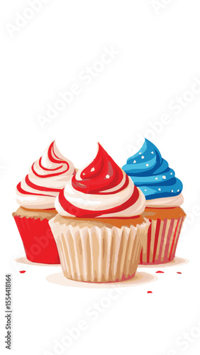 patriotic cupcakes with american flag
