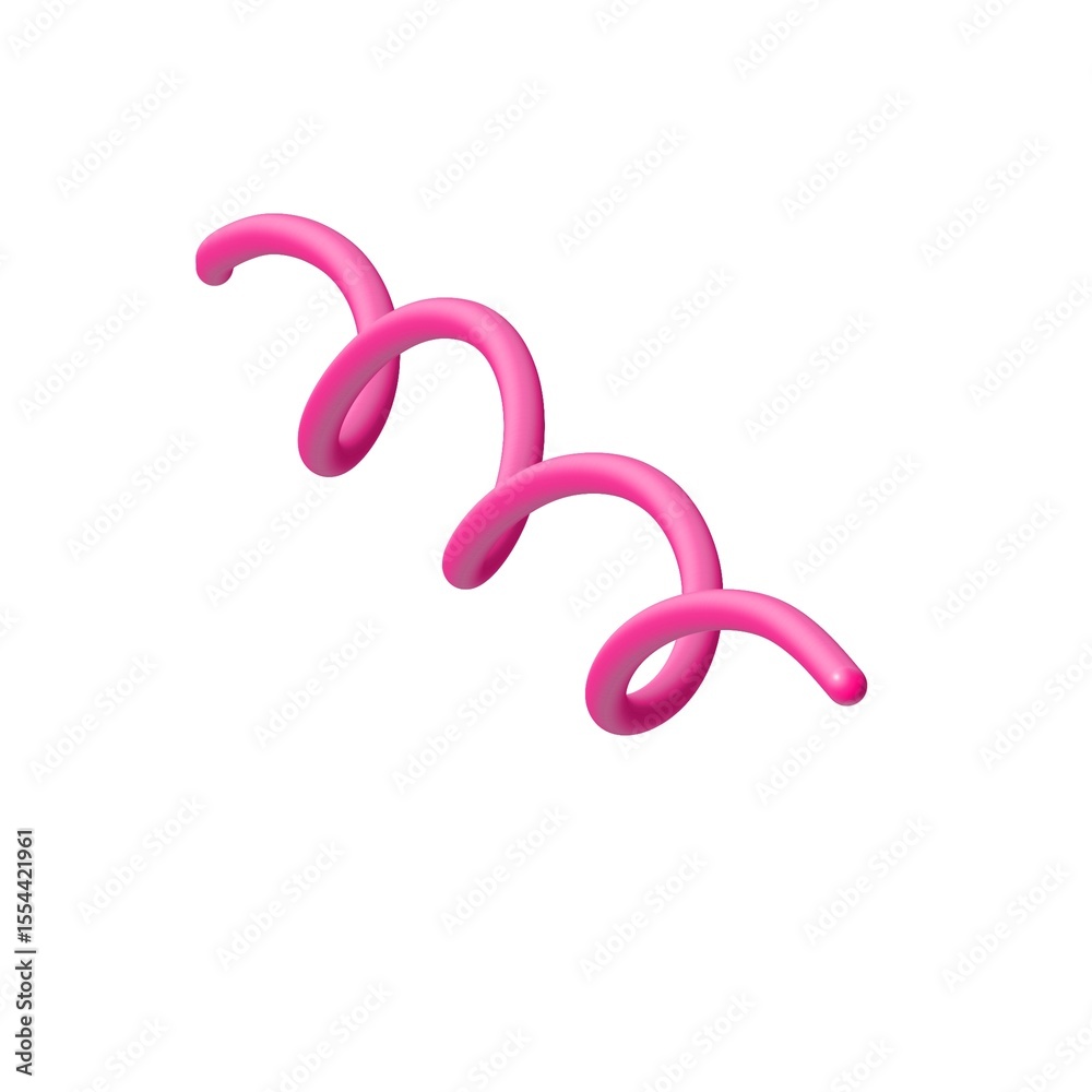 Obraz premium pink ribbon on white background
