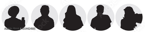 people profile silhouette