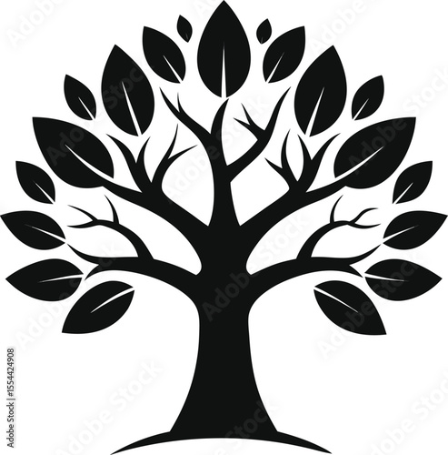 Fig Tree silhouette icon